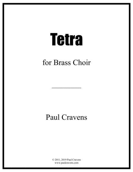 Free Sheet Music Tetra Brass Choir Score And Parts