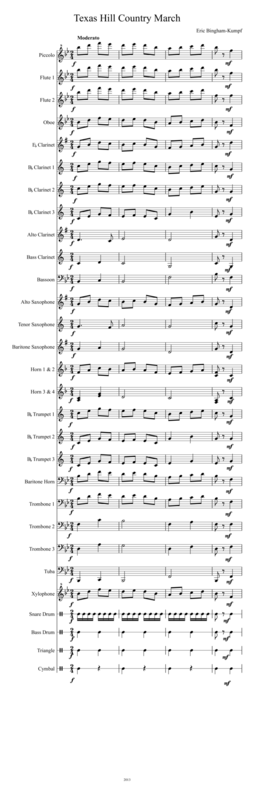 Texas Hill Country March Sheet Music