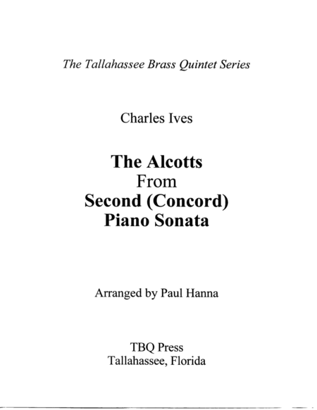 Free Sheet Music The Alcotts