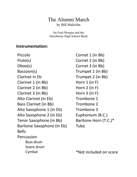 The Alumni March Sheet Music