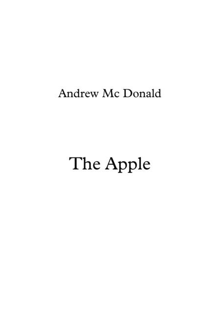 Free Sheet Music The Apple