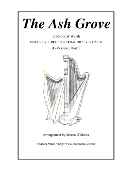 The Ash Grove B Version Harp I Sheet Music