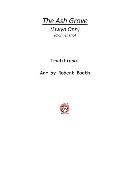 Free Sheet Music The Ash Grove Llwyn Onn Clarinet Trio