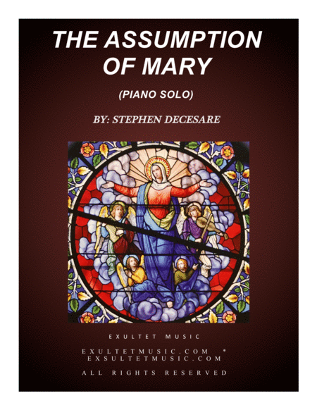 Free Sheet Music The Assumption Of Mary