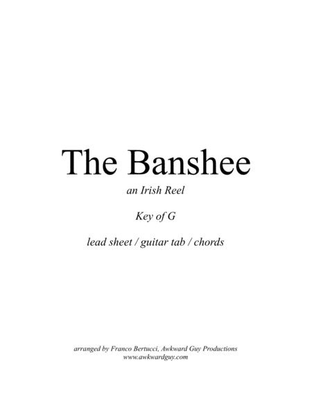 Free Sheet Music The Banshee An Irish Reel