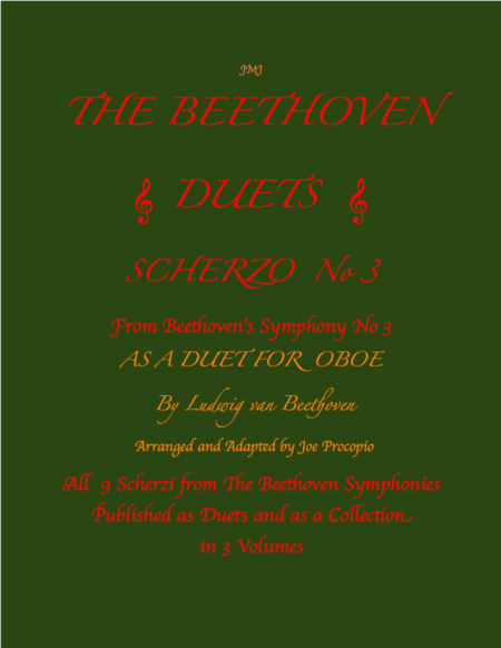 Free Sheet Music The Beethoven Duets For Oboe Scherzo No 3
