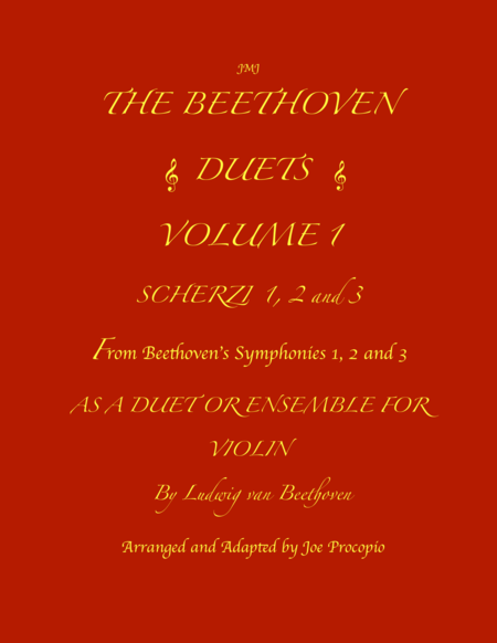 Free Sheet Music The Beethoven Duets For Violin Volume 1 Scherzi 1 2 And 3