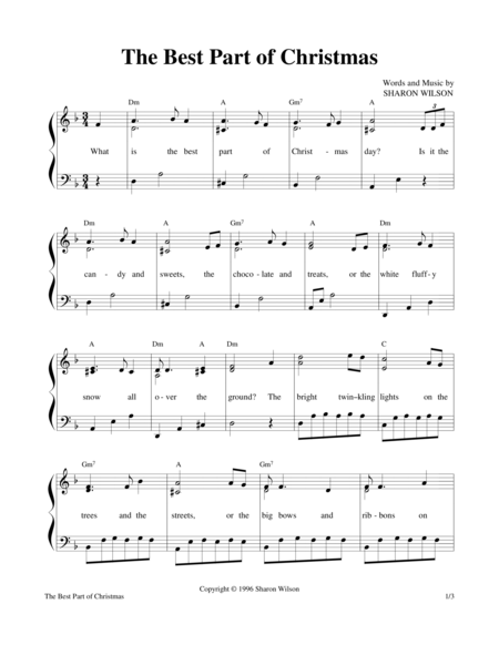 The Best Part Of Christmas Sheet Music