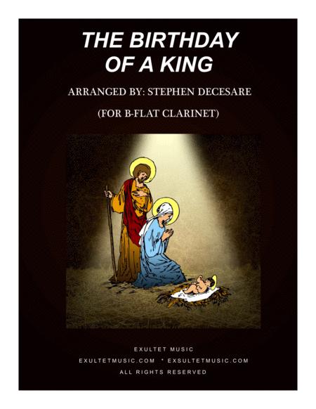 Free Sheet Music The Birthday Of A King For Bb Clarinet Solo And Piano