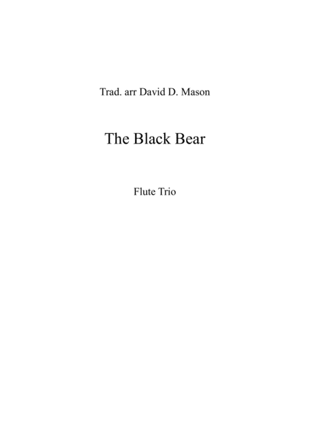 Free Sheet Music The Black Bear