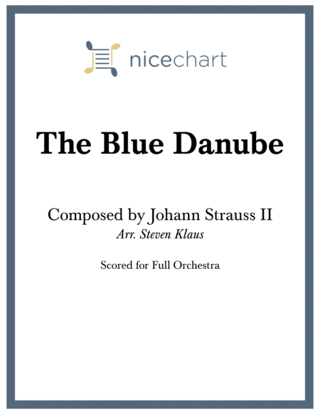 Free Sheet Music The Blue Danube Score Parts
