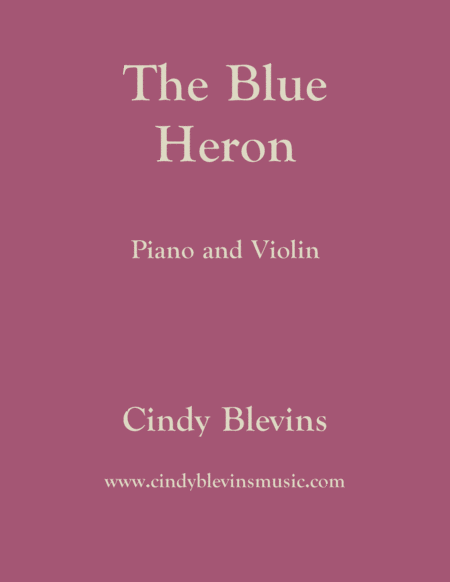 The Blue Heron For Piano And Violin Sheet Music