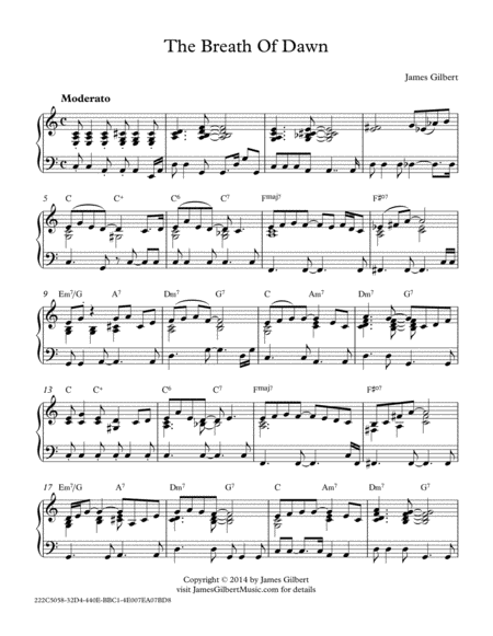 Free Sheet Music The Breath Of Dawn Pn19