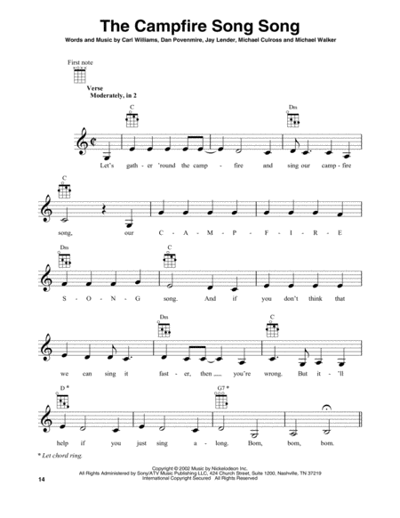 The Campfire Song Song Sheet Music