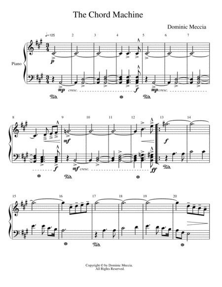 Free Sheet Music The Chord Machine