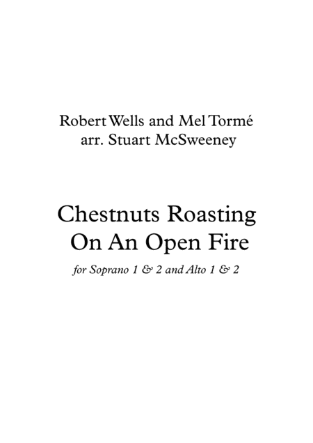 Free Sheet Music The Christmas Song Chestnuts Roasting On An Open Fire Ssaa