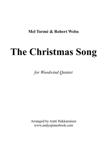 The Christmas Song Chestnuts Roasting On An Open Fire Woodwind Quintet Sheet Music