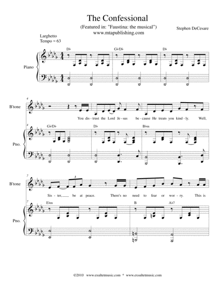 Free Sheet Music The Confessional