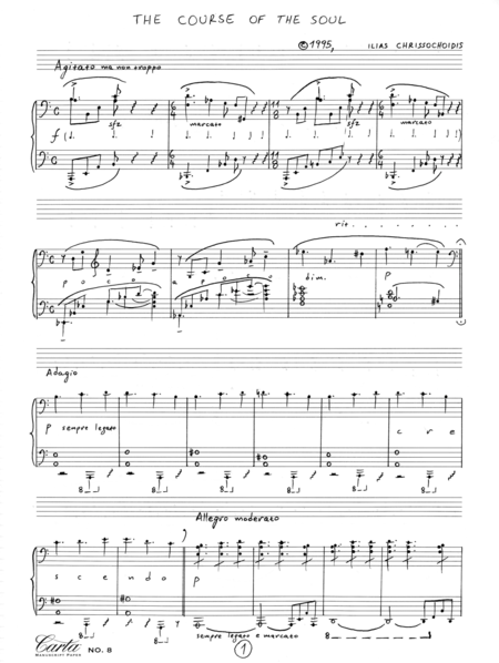 Free Sheet Music The Course Of The Soul