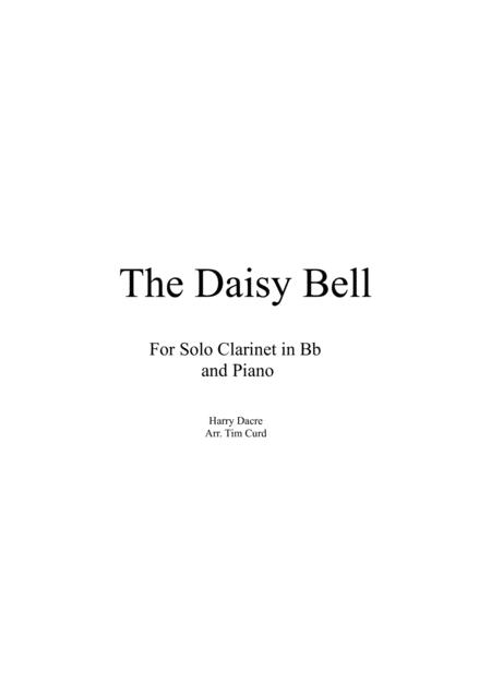 Free Sheet Music The Daisy Bell For Solo Clarinet In Bb And Piano
