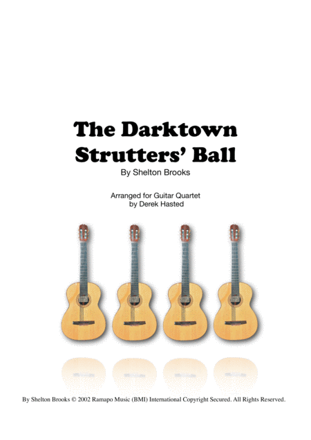 Free Sheet Music The Darktown Strutters Ball 4 Guitars Large Group