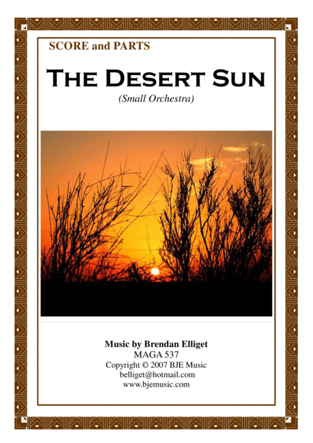 The Desert Sun Small Orchestra Score And Parts Pdf Sheet Music