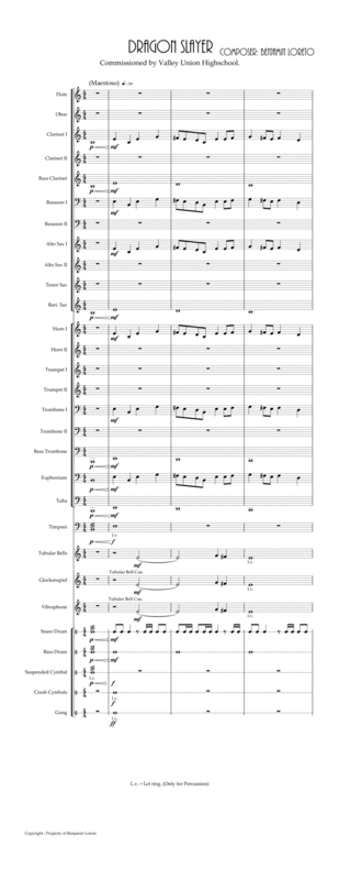 Free Sheet Music The Dragon Slayer