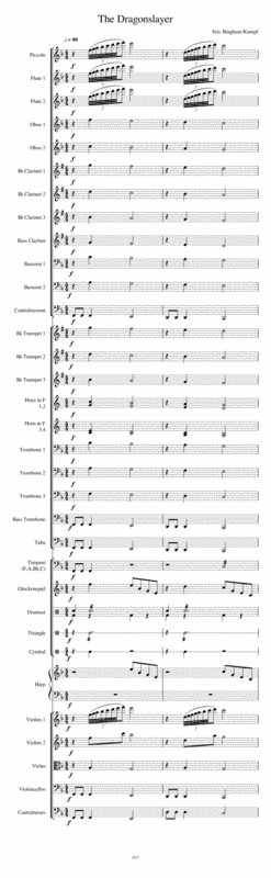 Free Sheet Music The Dragonslayer