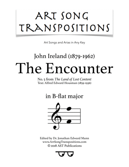 The Encounter B Flat Major Sheet Music