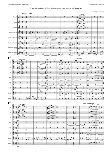 The Excursions Of Mr Broucek Overture Sheet Music