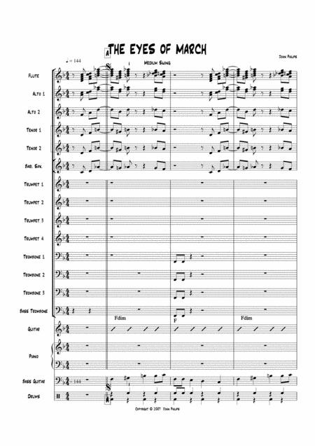 The Eyes Of March Sheet Music