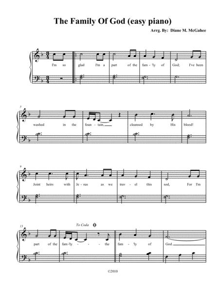 The Family Of God Sheet Music