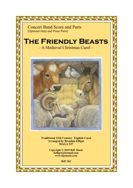 The Fiendly Beasts A Medieval Christmas Carol Concert Band Score And Parts Pdf Sheet Music