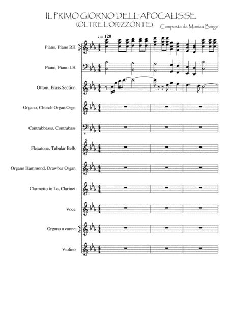The First Day Of The Apocalypse Over The Horizon Sheet Music
