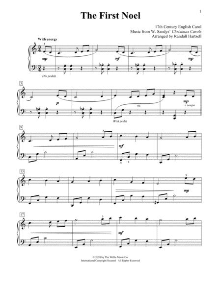 Free Sheet Music The First Noel Arr Randall Hartsell
