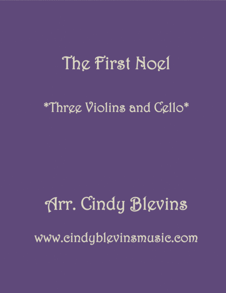 Free Sheet Music The First Noel For Three Violins And Cello