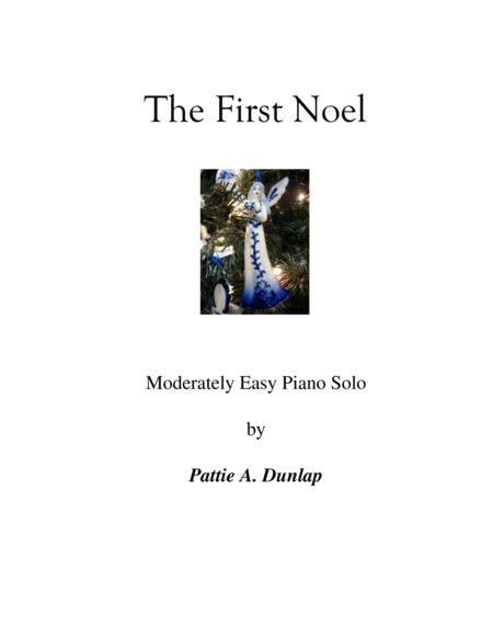 Free Sheet Music The First Noel L H Melody