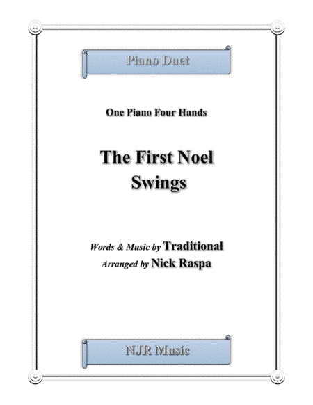 The First Noel Swings 1 Piano 4 Hands Early Intermediate Sheet Music