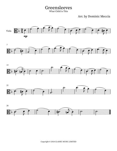 Free Sheet Music The First Noel Viola And Piano