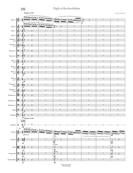 The Flight Of The Bumblebee For Orchestra Sheet Music