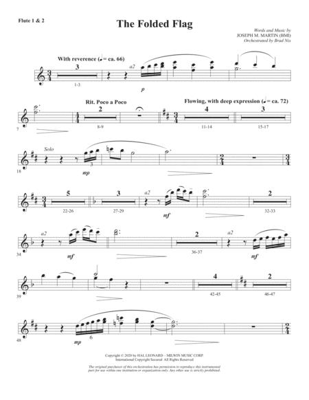 The Folded Flag Flute 1 2 Sheet Music