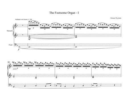 The Footsome Organ Nr 1 Sheet Music