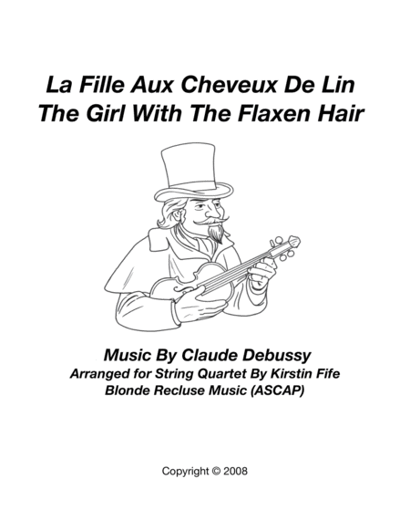 Free Sheet Music The Girl With The Flaxen Hair La Fille Aux Cheveux De Lin