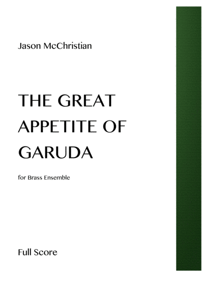 The Great Appetite Of Garuda For Brass Ensemble Sheet Music