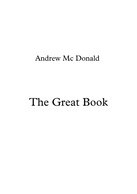 Free Sheet Music The Great Book