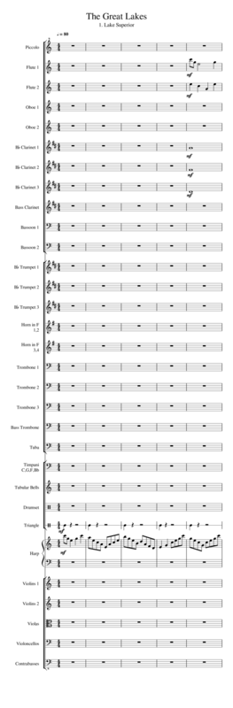 Free Sheet Music The Great Lakes