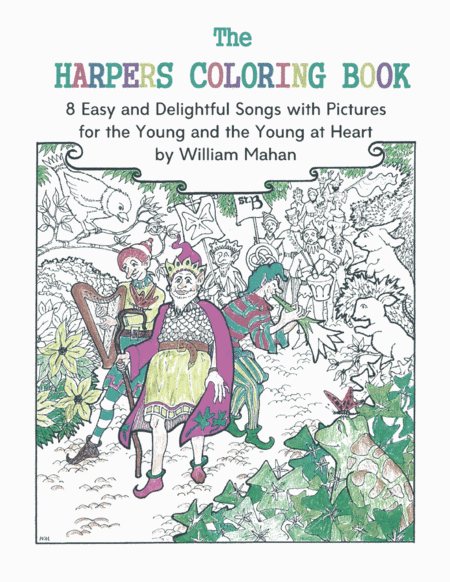 Free Sheet Music The Harpers Coloring Book