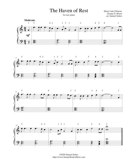 The Haven Of Rest For Easy Piano Sheet Music