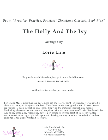 The Holly And The Ivy Easy Sheet Music