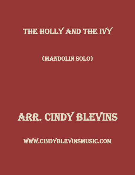 The Holly And The Ivy For Mandolin Solo Sheet Music